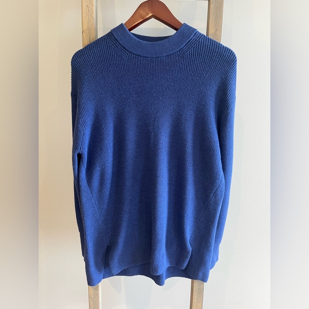 Lululemon Merino Wool-Blend Ribbed Crewneck Sweater
Heathered Psychic large - Picture 4 of 6